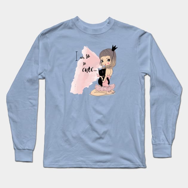 So Cute Long Sleeve T-Shirt by EveFarb